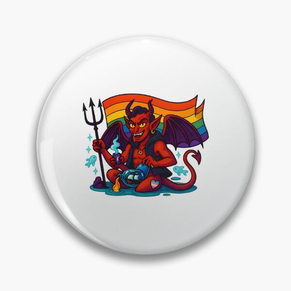 Item preview, Pride Devil With Trident And Flag designed and sold by ameerbe-rnstein.