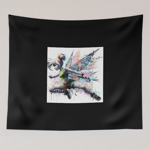 Item preview, Tinker Bell In Urban Outfit Graffiti-Style designed and sold by ArtisRan.