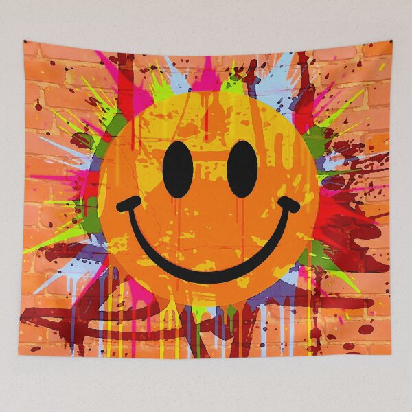 Item preview, Smiley Face Graffiti designed and sold by ViaARTfactory.