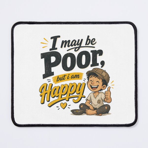 Item preview, I May Be Poor But I Am Happy designed and sold by GoodPlaceToShop.
