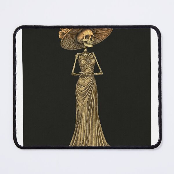 Item preview, La Catrina Day of the Dead Vintage Engraving designed and sold by GildedFolio.