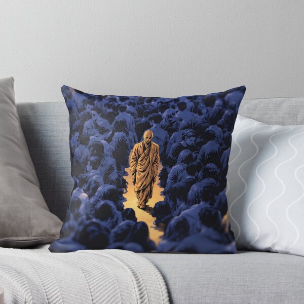 Item preview, Stillness at a Distance — Overhead Monk Crowd Art designed and sold by SacredLensV.