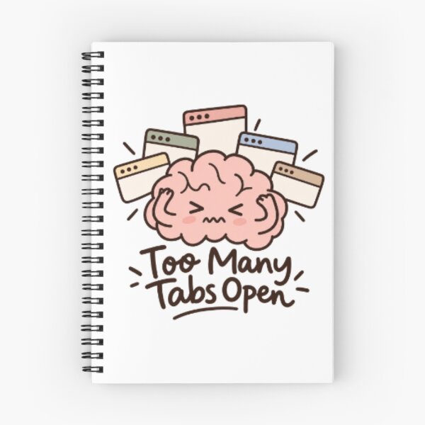 Item preview, Too Many Tabs Open – Funny Computer Design designed and sold by SimsimahLaughs.