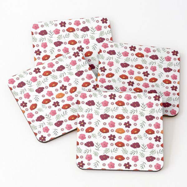 Item preview, Seamless Floral Pink and Orange Design designed and sold by Cato Designs.