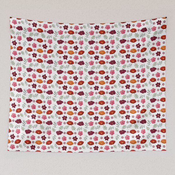Item preview, Seamless Floral Pink and Orange Design designed and sold by Cato Designs.