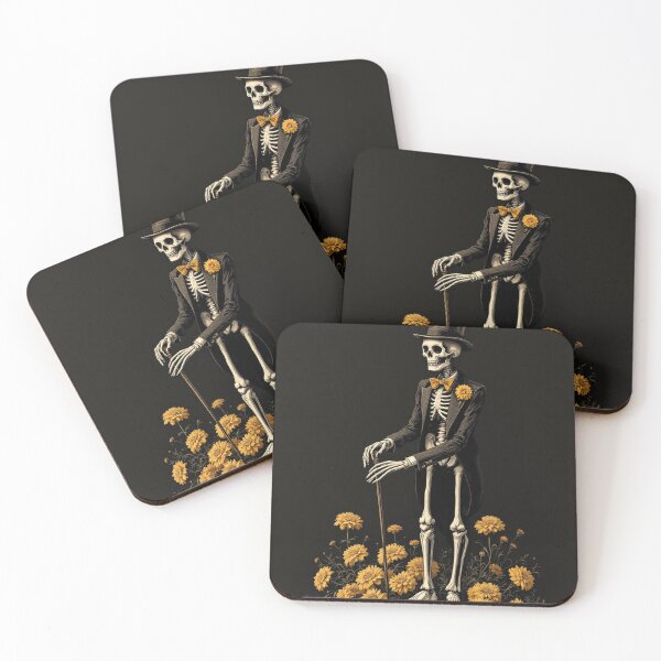Item preview, El Catrin Skeleton Gentleman, Day of the Dead Art designed and sold by GildedFolio.