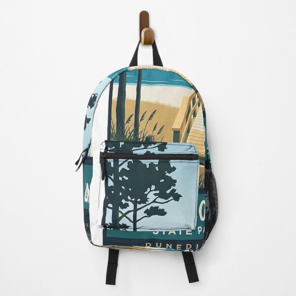 Item preview, Honeymoon Island Beach Boardwalk Midday Vintage Poster Sticker designed and sold by DetourDgn.