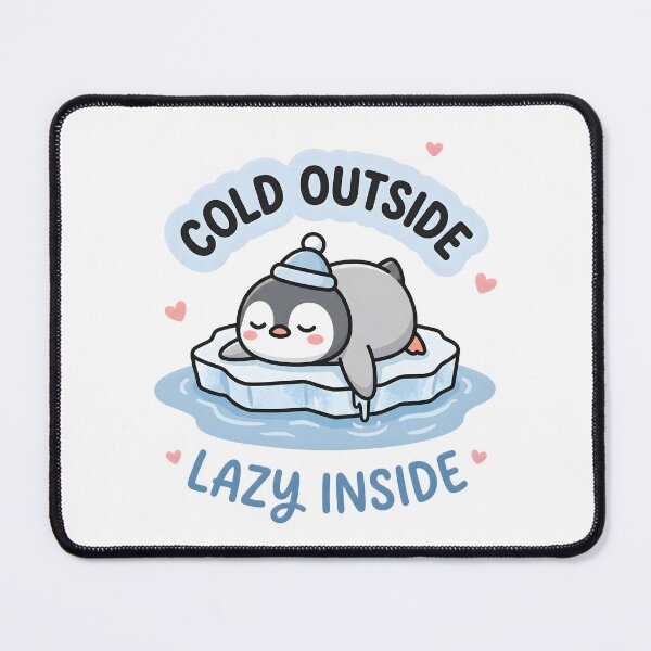Item preview, Cute Lazy Penguin Winter Ice Floe Cozy Animal Illustration designed and sold by Everyday Vibe Studio.