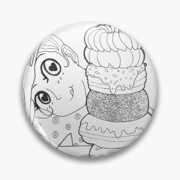 Item preview, Giant Donut Feast Cute Manga Art designed and sold by xDannyShermanx.