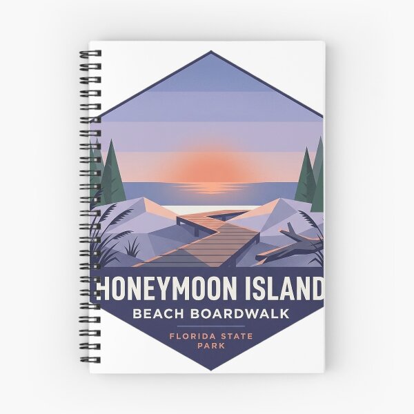 Item preview, Honeymoon Island Blue Hour Geometric Beach Badge Sticker designed and sold by DetourDgn.