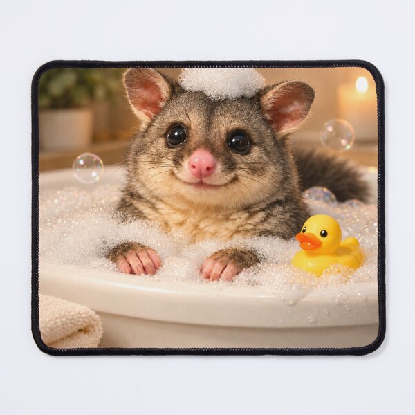 Item preview, Brushtail Possum Bathtub designed and sold by Sillytoe.