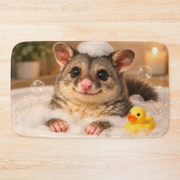 Item preview, Brushtail Possum Bathtub designed and sold by Sillytoe.
