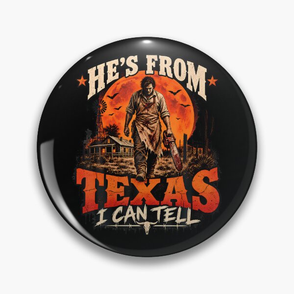 Artikelvorschau, Er kommt aus Texas, das kann ich erkennen. Kettensägen-Horror-Halloween entworfen und verkauft von serialcarachts.