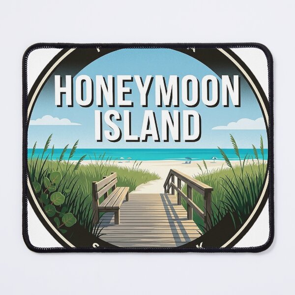 Item preview, Honeymoon Island State Park Florida Round Beach Badge Sticker designed and sold by DetourDgn.