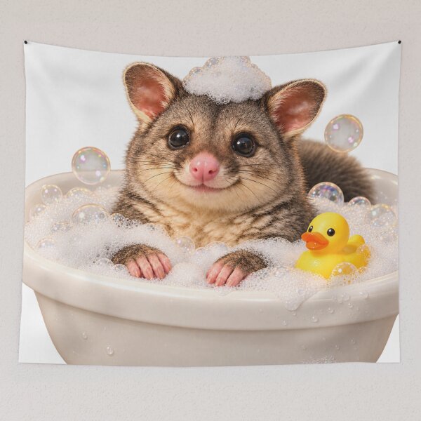 Item preview, Brushtail Possum Bubble Bath designed and sold by Sillytoe.