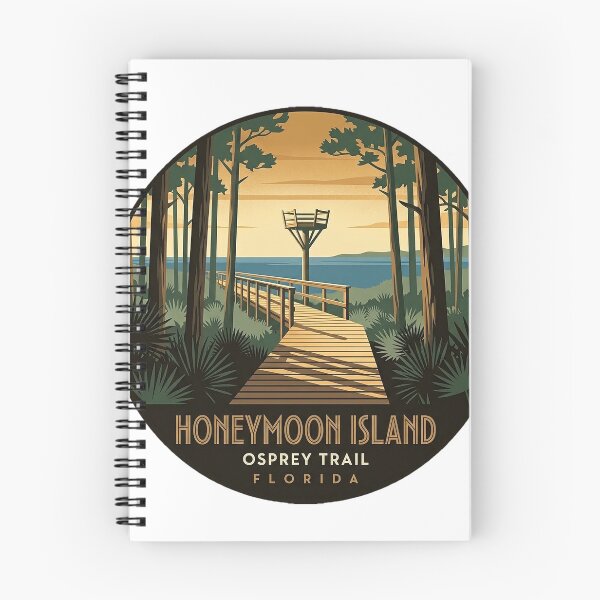 Item preview, Honeymoon Island Osprey Nature Trail Art Deco Sticker designed and sold by DetourDgn.