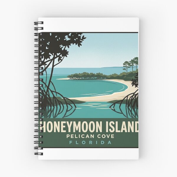 Item preview, Honeymoon Island Pelican Cove Mangrove Sticker Florida designed and sold by DetourDgn.