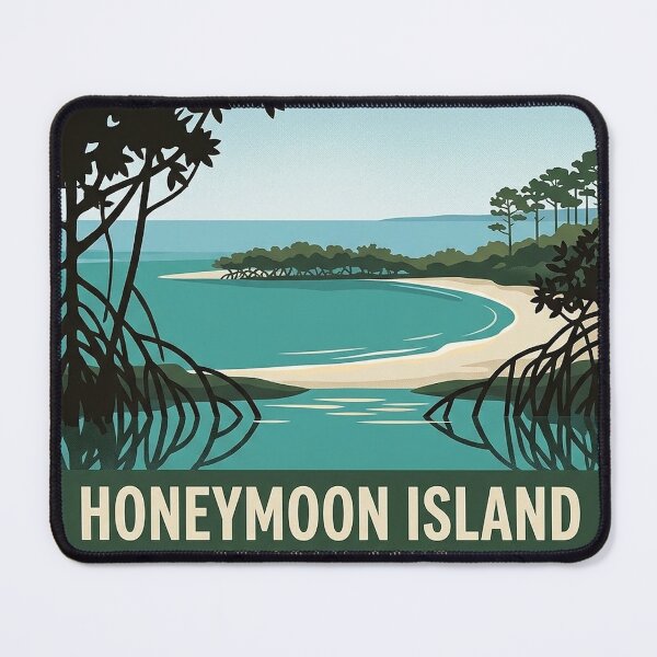 Item preview, Honeymoon Island Pelican Cove Mangrove Sticker Florida designed and sold by DetourDgn.