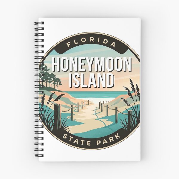 Item preview, Honeymoon Island Dune Path Morning Round Badge Sticker Florida designed and sold by DetourDgn.