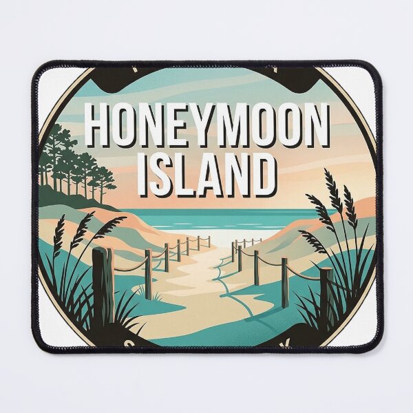Item preview, Honeymoon Island Dune Path Morning Round Badge Sticker Florida designed and sold by DetourDgn.