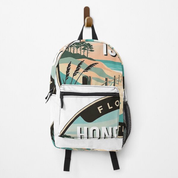 Item preview, Honeymoon Island Dune Path Morning Round Badge Sticker Florida designed and sold by DetourDgn.