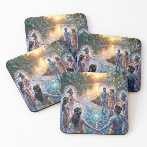 Item preview, Light Ritual — Visions of the Soul | Visionary Spiritual Art · Sacred Threshold designed and sold by RoninGangStudio.