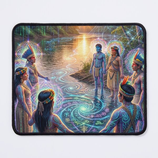 Item preview, Light Ritual — Visions of the Soul | Visionary Spiritual Art · Sacred Threshold designed and sold by RoninGangStudio.