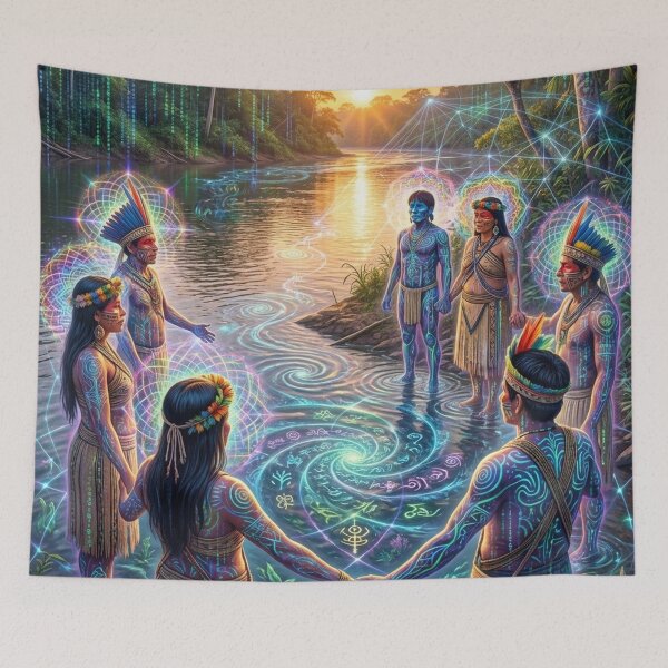 Item preview, Light Ritual — Visions of the Soul | Visionary Spiritual Art · Sacred Threshold designed and sold by RoninGangStudio.