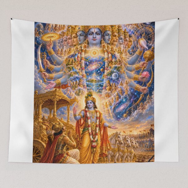 Item preview, Krishna Vishwaroop – Bhagavad Gita Universal Form with Arjuna designed and sold by Homyar.
