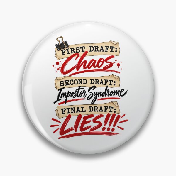 Item preview, First Draft: Chaos | Second Draft: Impostor Syndrome | Final Draft: Lies!!! designed and sold by purexheart.