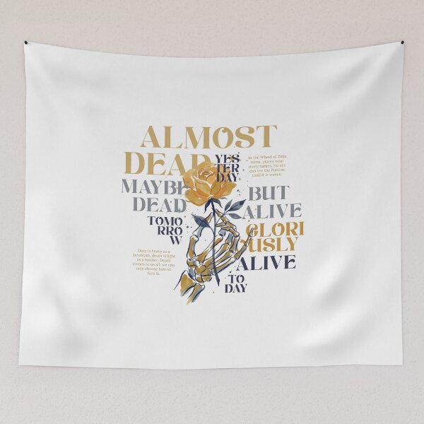 Item preview, Alive Gloriously Alive Today – Wheel of Time Quote Art designed and sold by Coloor.
