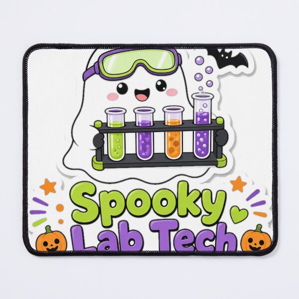 Item preview, Lab Tech Halloween Spooky Lab Tech Ghost designed and sold by Soft Merch.