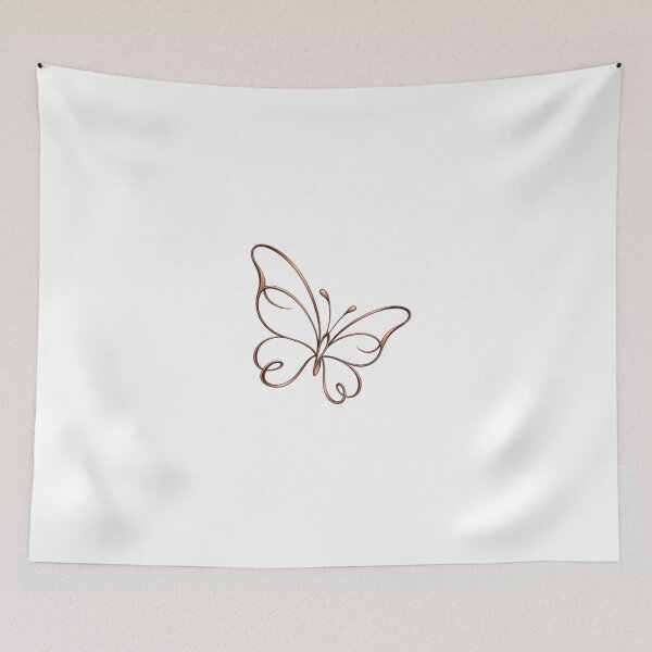 Item preview, Elegant Butterfly – Minimalist Butterfly Line Art designed and sold by SimsimahLaughs.