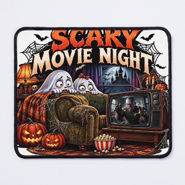 Item preview, Scary Movie Night – Halloween Horror Movie Lover designed and sold by DigiArt8Design.