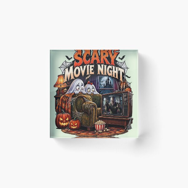 Item preview, Scary Movie Night – Halloween Horror Movie Lover designed and sold by DigiArt8Design.