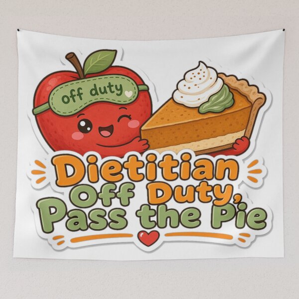 Item preview, Dietitian Thanksgiving Off Duty Pass the Pie designed and sold by Soft Merch.