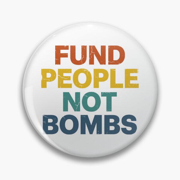 Item preview, Fund People Not Bombs - Retro Vintage Typography #4 designed and sold by EunsooLee.