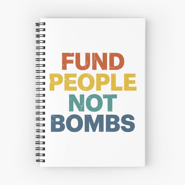 Item preview, Fund People Not Bombs - Retro Vintage Typography #4 designed and sold by EunsooLee.
