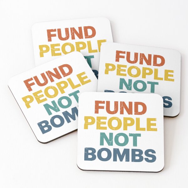 Item preview, Fund People Not Bombs - Retro Vintage Typography #4 designed and sold by EunsooLee.