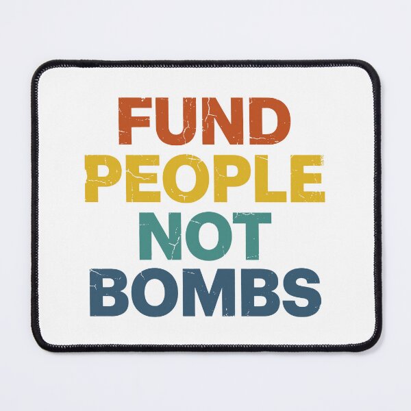Item preview, Fund People Not Bombs - Retro Vintage Typography #4 designed and sold by EunsooLee.
