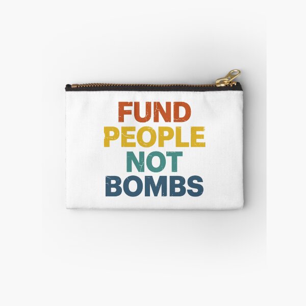 Item preview, Fund People Not Bombs - Retro Vintage Typography #4 designed and sold by EunsooLee.
