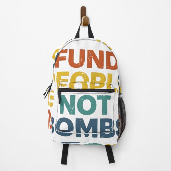 Item preview, Fund People Not Bombs - Retro Vintage Typography #4 designed and sold by EunsooLee.
