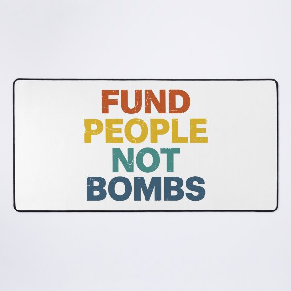 Item preview, Fund People Not Bombs - Retro Vintage Typography #4 designed and sold by EunsooLee.