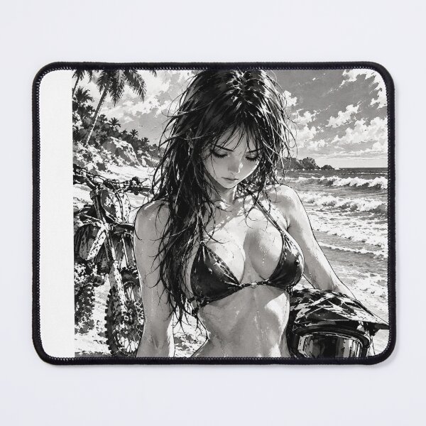 Item preview, Manga and anime-style design featuring a downhill MTB expert, created for extreme sports enthusiasts. #4 designed and sold by UrbanTRIP.