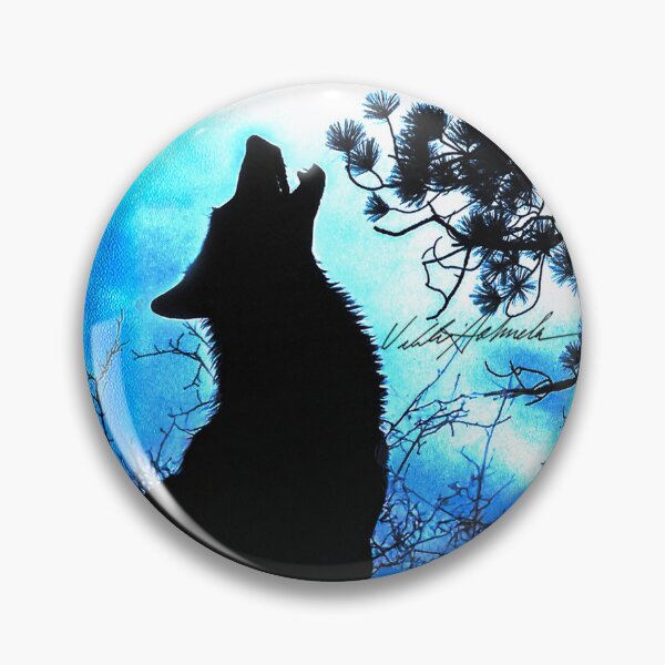 Item preview, Wolf Moon Love Behind the Jeffrey Pine designed and sold by PolkaDotStudio.