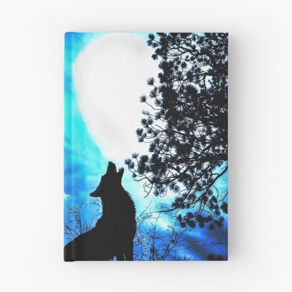 Item preview, Wolf Moon Love Behind the Jeffrey Pine designed and sold by PolkaDotStudio.