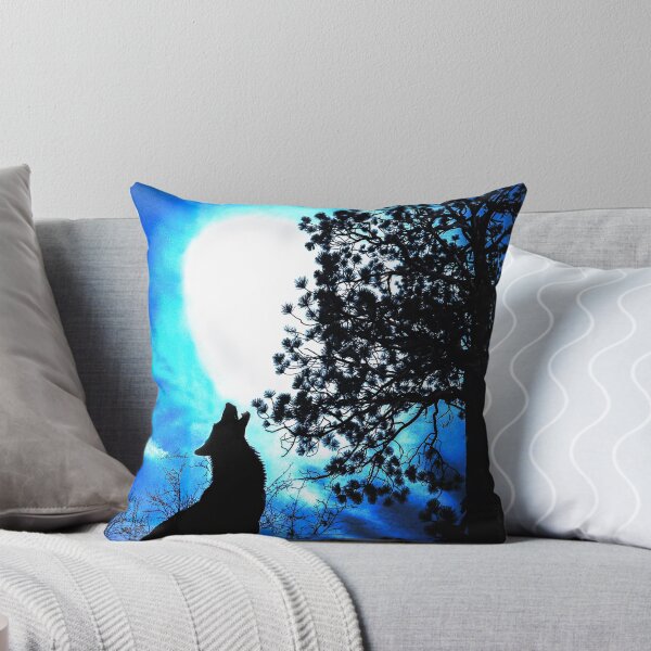 Item preview, Wolf Moon Love Behind the Jeffrey Pine designed and sold by PolkaDotStudio.