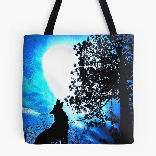 Item preview, Wolf Moon Love Behind the Jeffrey Pine designed and sold by PolkaDotStudio.
