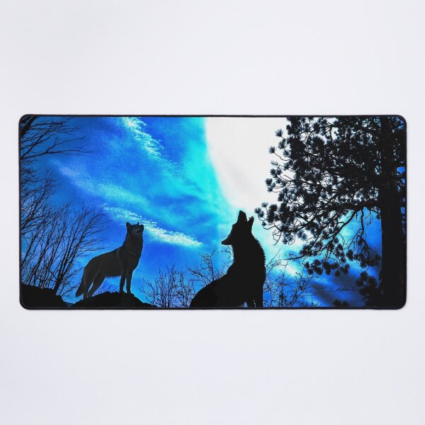 Item preview, Wolf Moon Love Behind the Jeffrey Pine designed and sold by PolkaDotStudio.