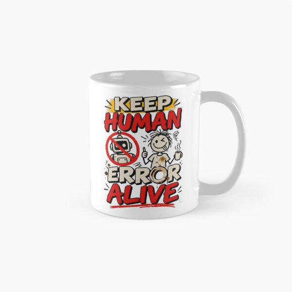 Item preview, Keep Human Error Alive designed and sold by erkancept.